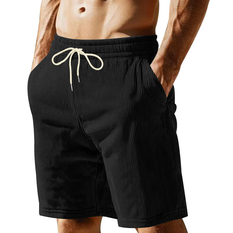 Herren nan knielange Bermudashorts mit elastischem Bund Kordelzug und Seitentaschen Echo Archiv
