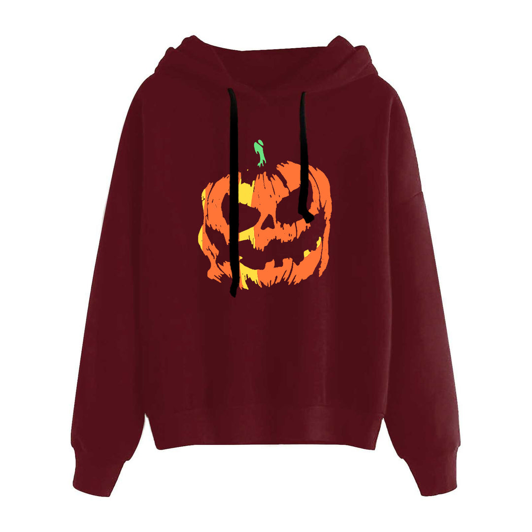 Damen lässiger Oversize Kapuzenpullover mit Herz‑und‑Pfotenprint, Kordelzug und gerippten Bündchen – Auréline