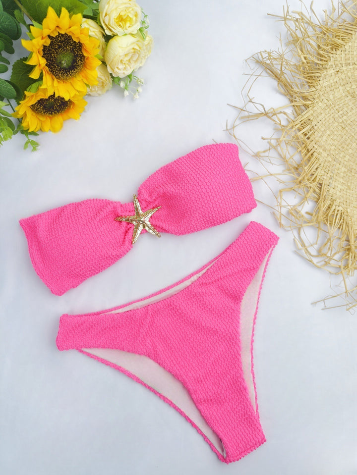 Damen Bikini-Set mit eleganter Schleifenverzierung und verstellbaren Trägern Echo Archiv