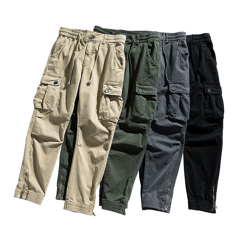 Herren Twill-Cargo-Jogger mit elastischem Komfortbund, Mehrfachklapptaschen und Reißverschluss-Knöchel Echo Archiv