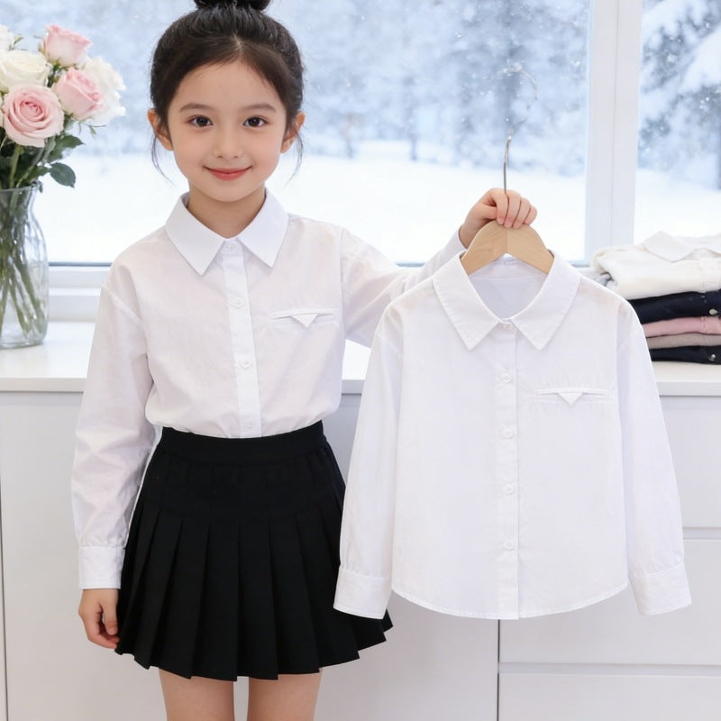 Mädchen elegante Bluse mit klassischem Kragen Echo Archiv