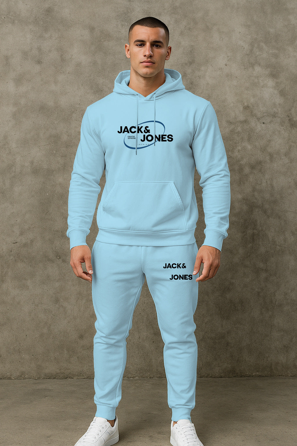 Herren Freizeit Hoodie und Jogginghose Set Echoarchiv