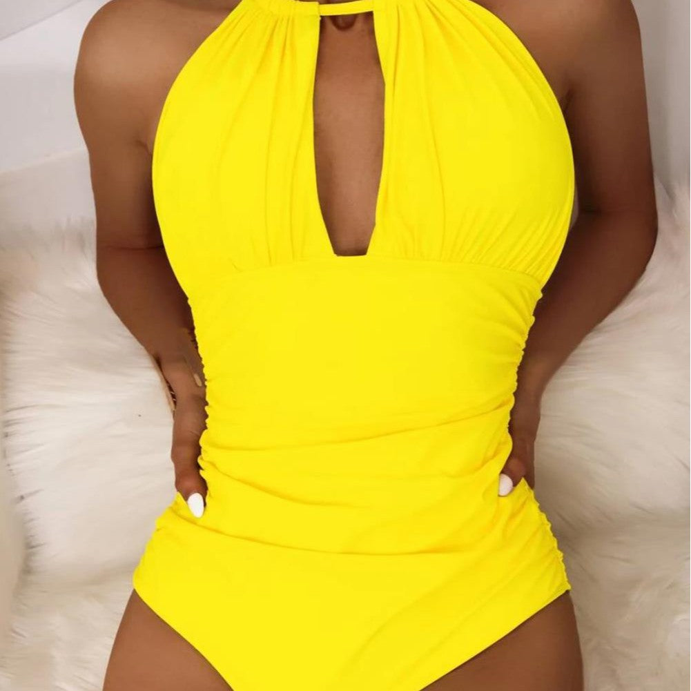 Damen Badeanzug mit schickem Halterneck-Design Echo Archiv