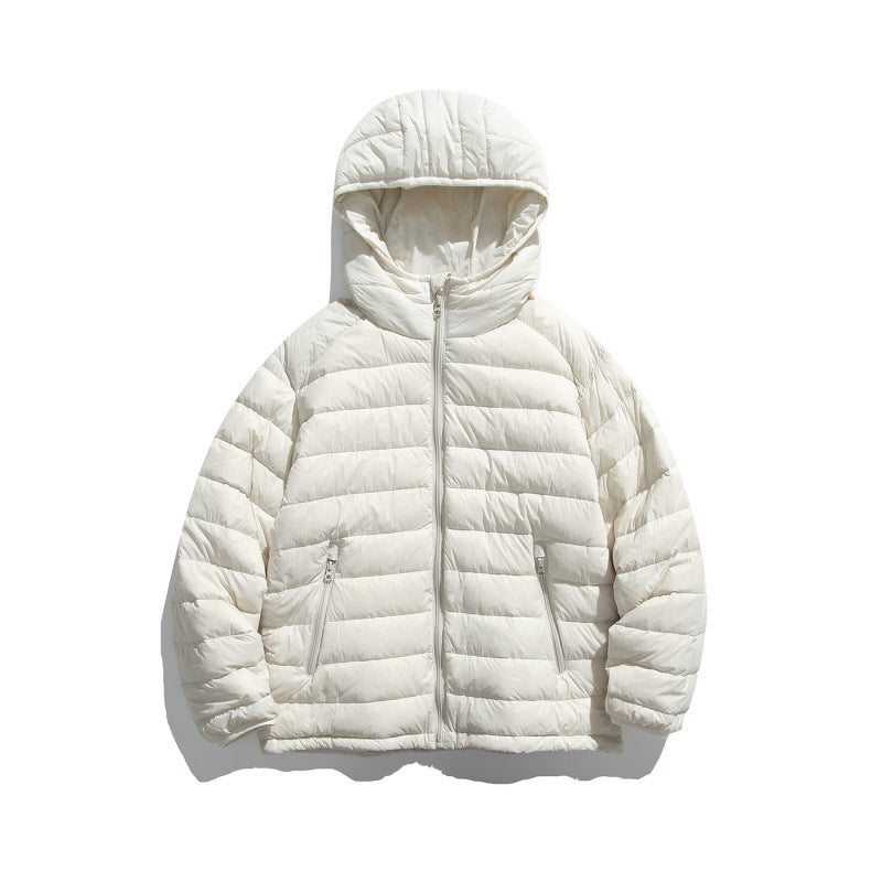 Unisex Ultraleichte gesteppte Kapuzenjacke mit Thermofüllung und Reißverschlusstaschen Echo Archiv