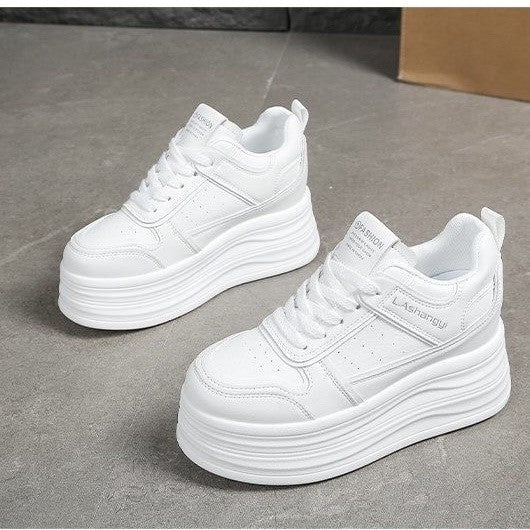 Damen modische Plateau-Sneaker mit strukturiertem Obermaterial und komfortablem Dämpfungssystem Echo Archiv