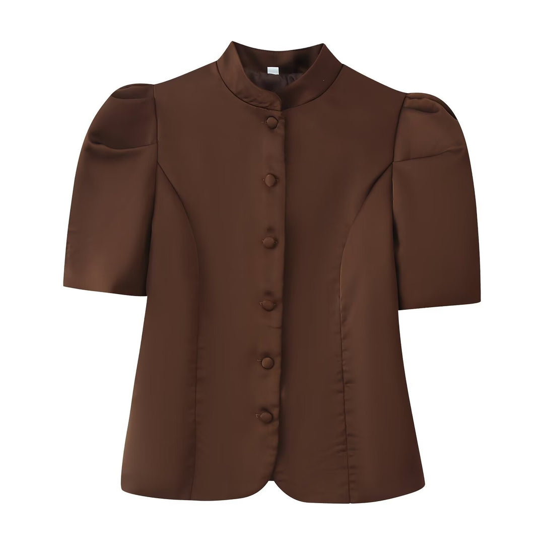 Damen Blazer mit Puffärmeln und elegantem Stehkragen Echo Archiv