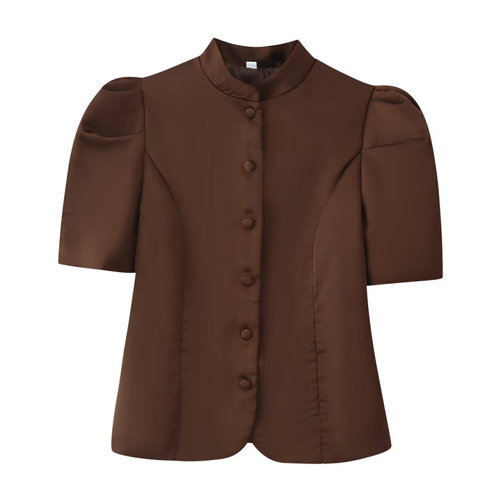 Damen Blazer mit Puffärmeln und elegantem Stehkragen Echo Archiv