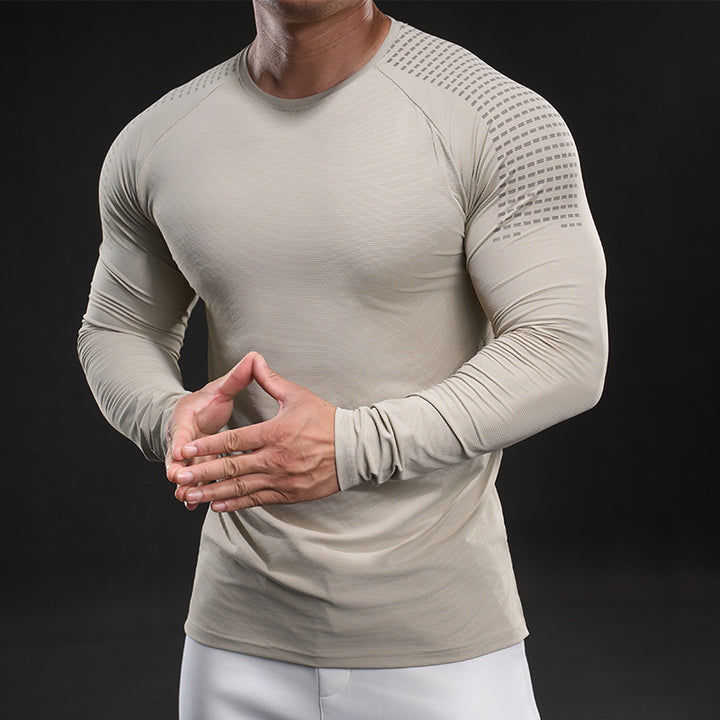 Herren funktionales Langarmshirt mit innovativer Mesh-Struktur Echoarchiv