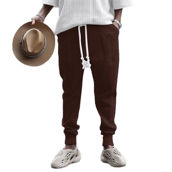 Herren lässiges Strickpullover mit geometrischem Muster und weitem Schnitt Echoarchiv