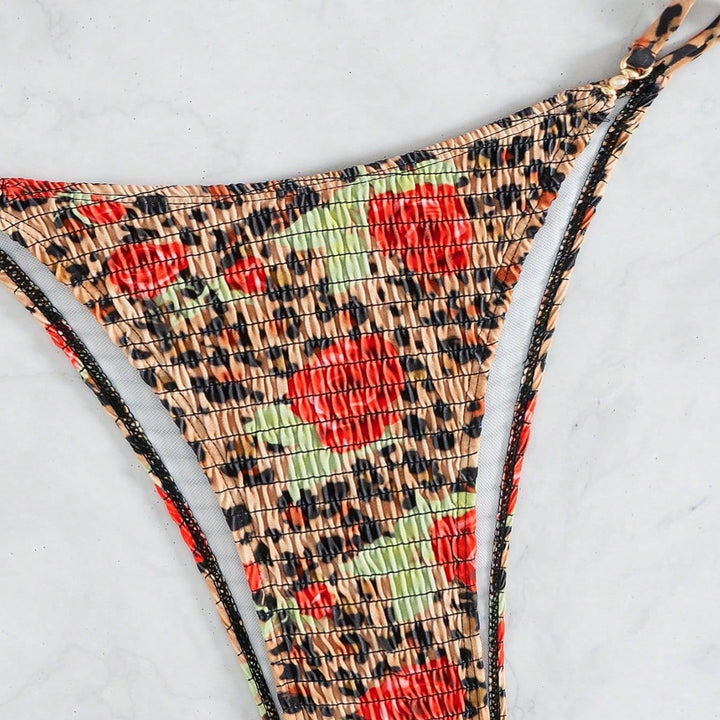Damen verführerischer Triangel-Bikini mit strukturierter Oberfläche Echo Archiv