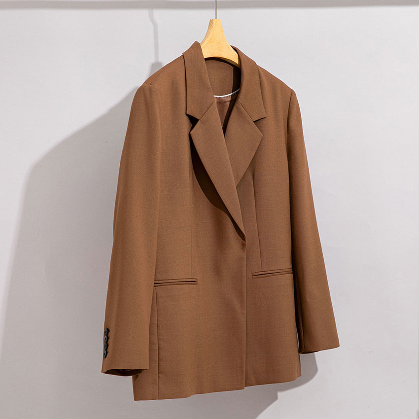 Damen Longline-Blazer mit verdeckter Knopfleiste und schmaler Silhouette Echoarchiv