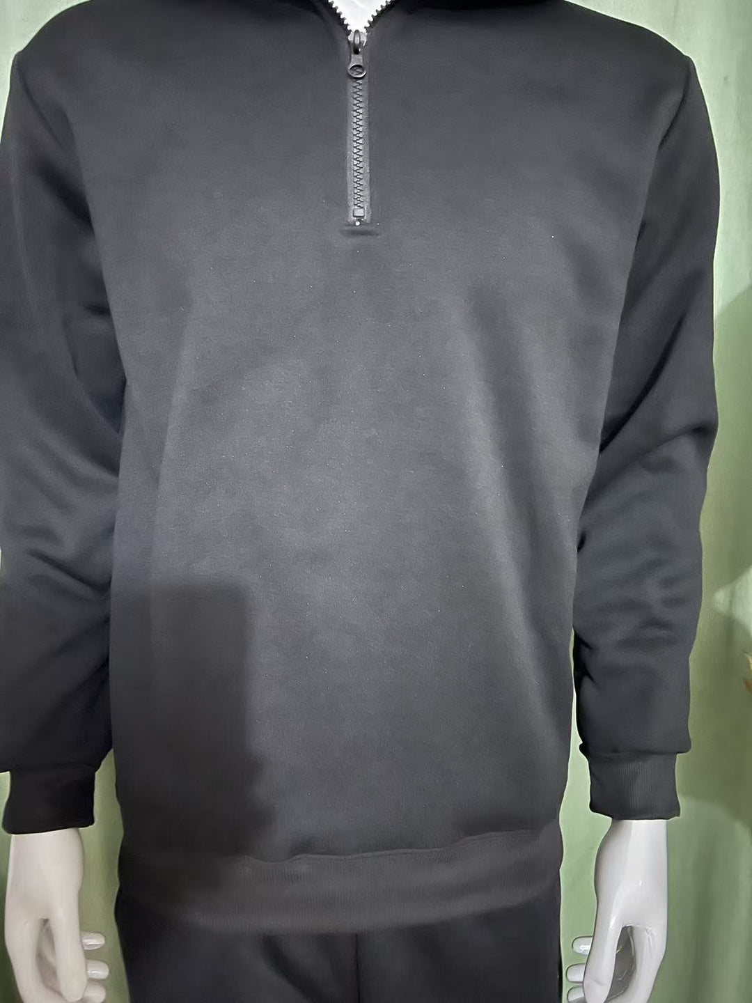 Unisex oversized Halbzip-Sweatshirt mit Stehkragen, Rippbündchen und weichem Fleece-Innenfutter Echo Archiv