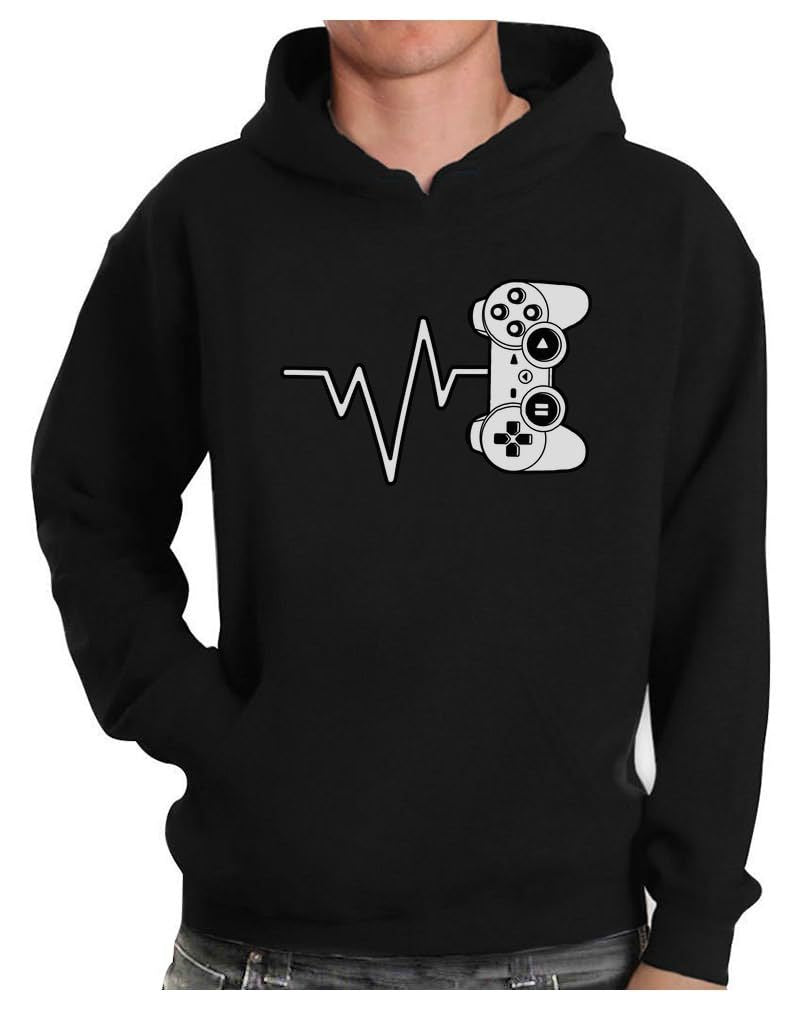 Herren Kreativer Kapuzenpullover mit Gaming-Motiv Echoarchiv