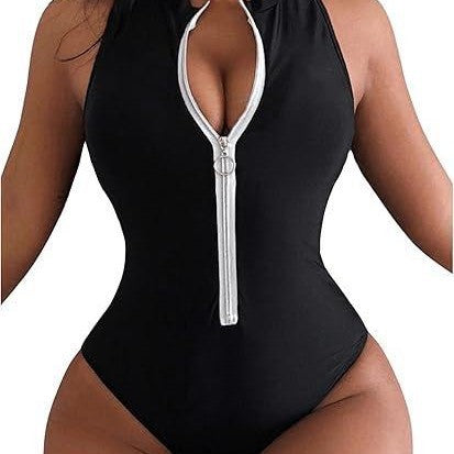 Damen Sportlicher Schwimmanzug Echo Archiv