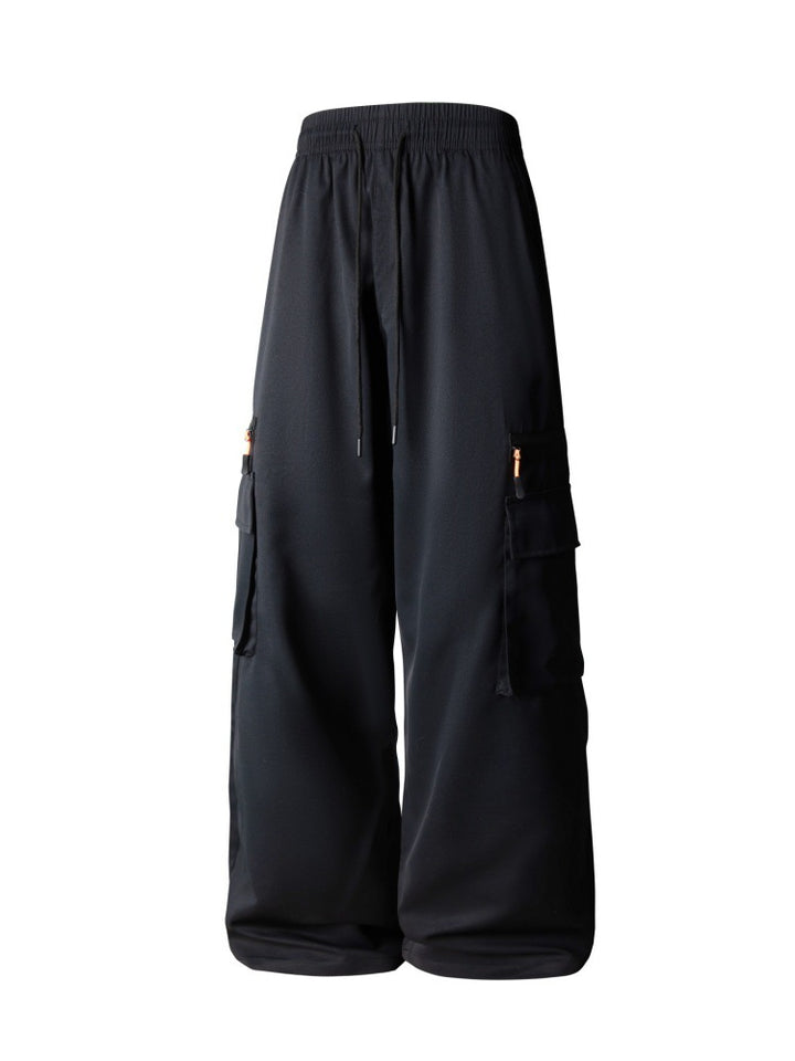 Herren Weite Cargo-Hose im Oversize-Schnitt mit elastischem Tunnelzugbund und Multifachtaschen Echo Archiv
