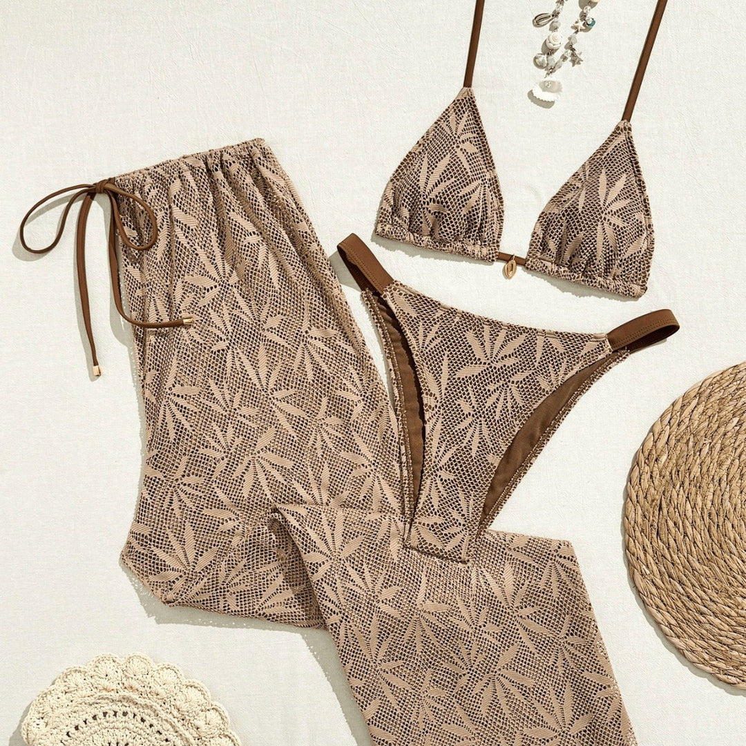 Damen Bikiniset mit modischem Häkelmuster Echo Archiv