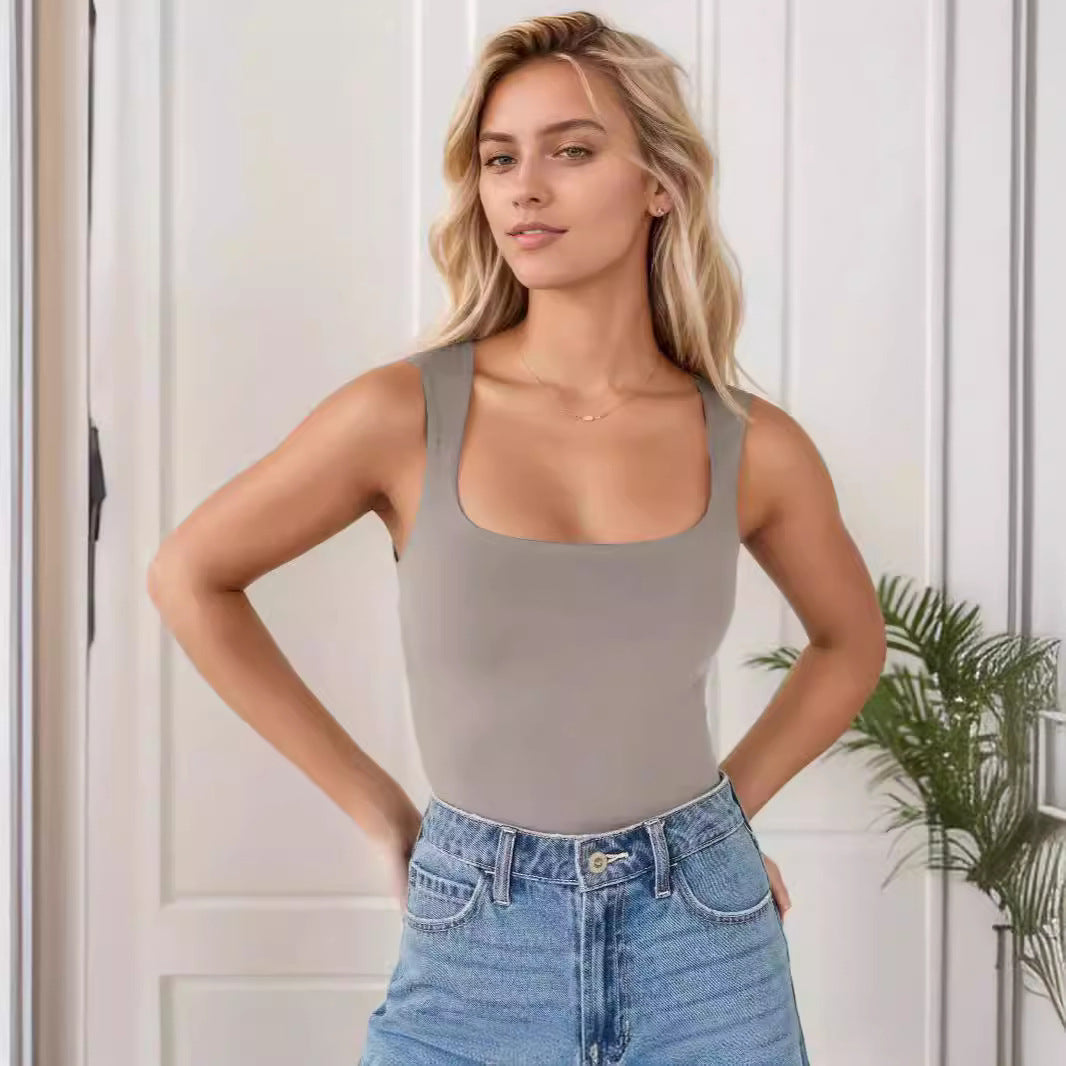 Damen Sportlicher Body mit Kreuzrücken Echo Archiv
