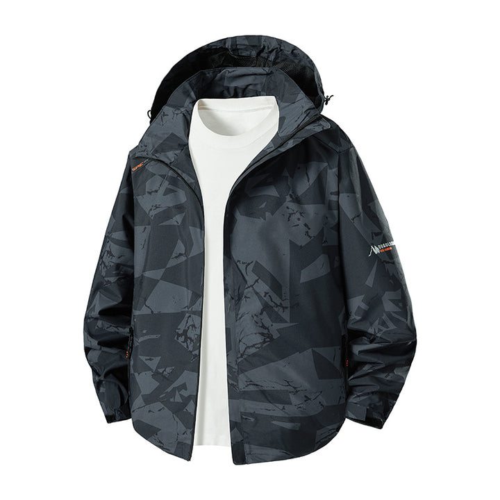 Herren Leichte Funktionsjacke mit Kapuze Echo Archiv