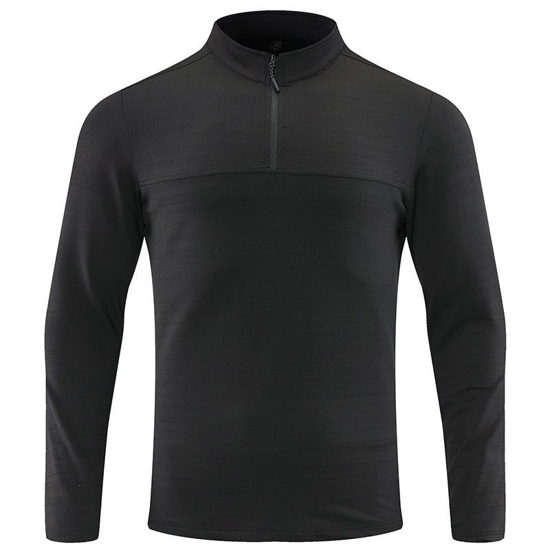 Herren Funktions-Halbzip-Langarmshirt mit Stehkragen und atmungsaktivem Stretchmaterial Echoarchiv