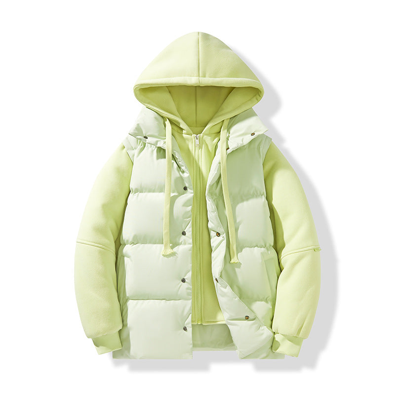 Herren Hybrid-Steppjacke mit integrierter Kapuzen-Fleeceinnenschicht Echo Archiv