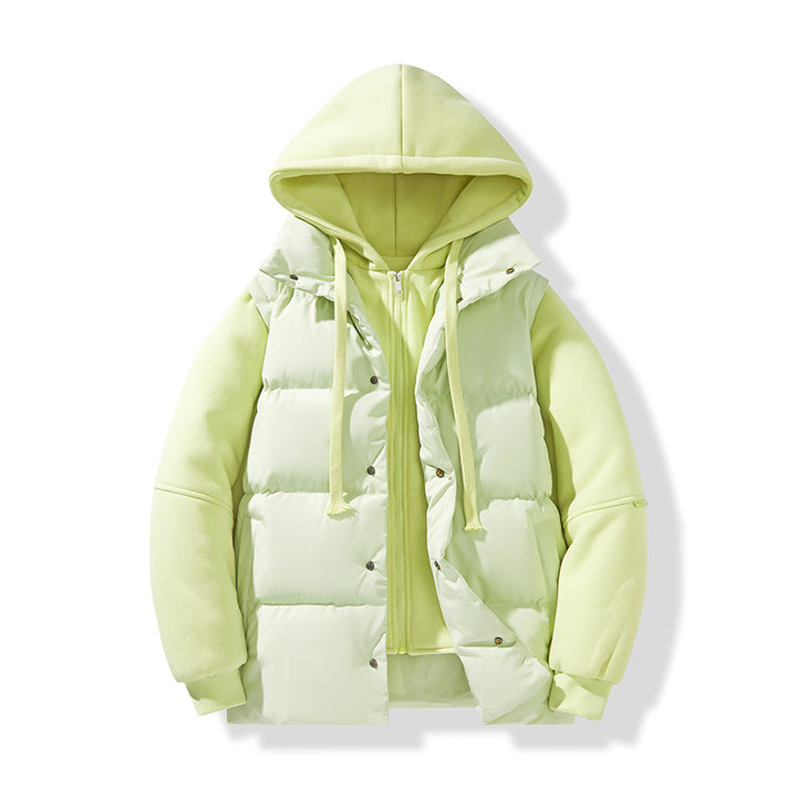 Herren Hybrid-Steppjacke mit integrierter Kapuzen-Fleeceinnenschicht Echo Archiv