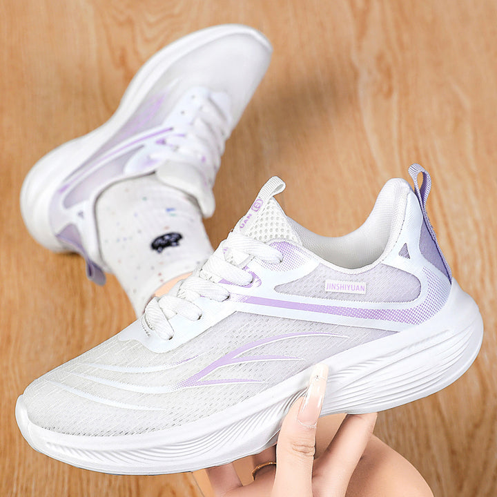 Damen nan atmungsaktiver Lightweight-Laufschuh mit dämpfender Wellen-EVA-Sohle und nahtlosem Mesh-Obermaterial Echo Archiv