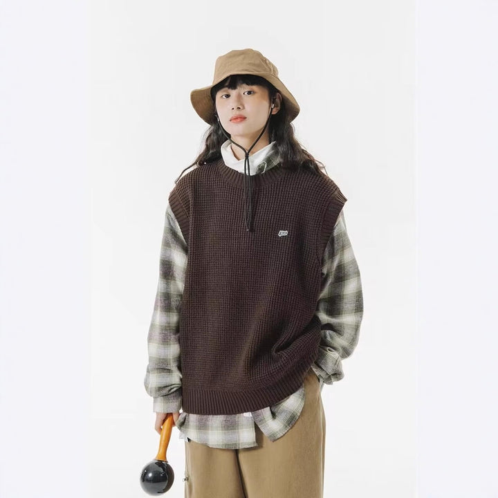 Herren Modischer ärmelloser Pullover Echoarchiv