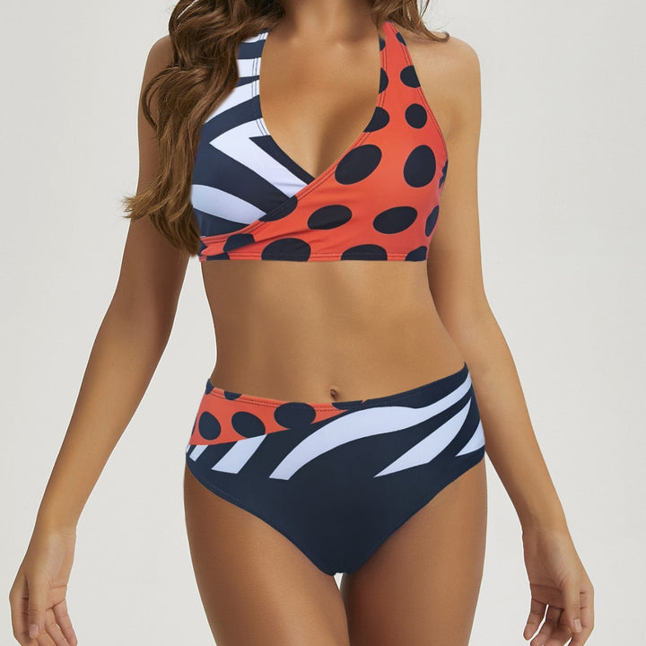 Damen Halter-Bikini mit verspieltem Muster Echo Archiv