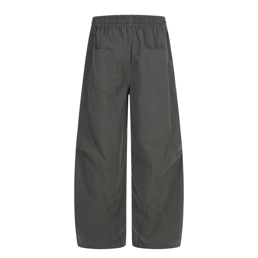 Damen Weite Culotte‑Hose mit elastischem Tunnelzugbund und großen Eingrifftaschen Echoarchiv