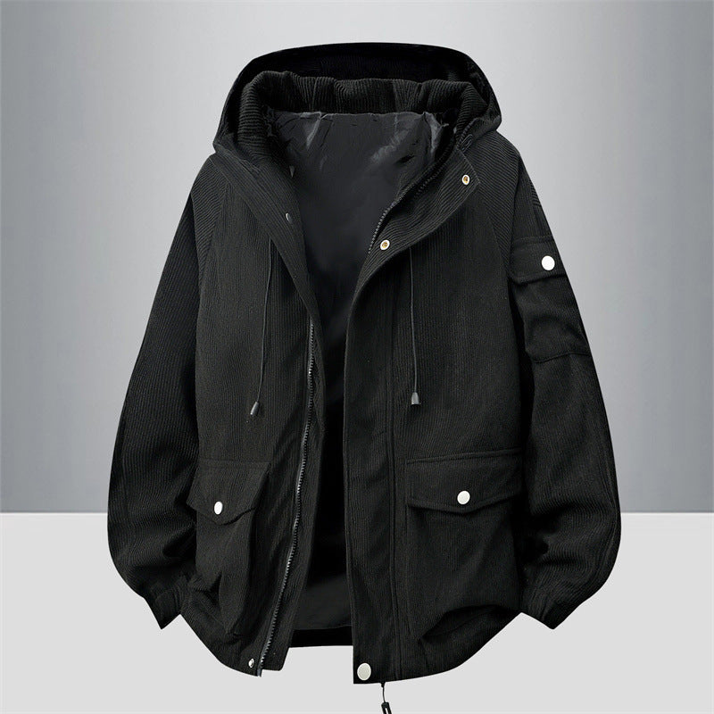 Herren Modische Outdoorjacke mit Kapuze Echo Archiv