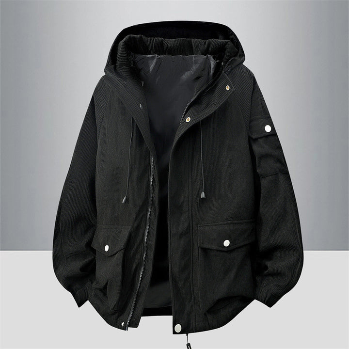 Herren Modische Outdoorjacke mit Kapuze Echo Archiv