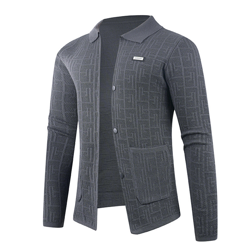 Herren modische Strickjacke mit einzigartigem Muster Echoarchiv
