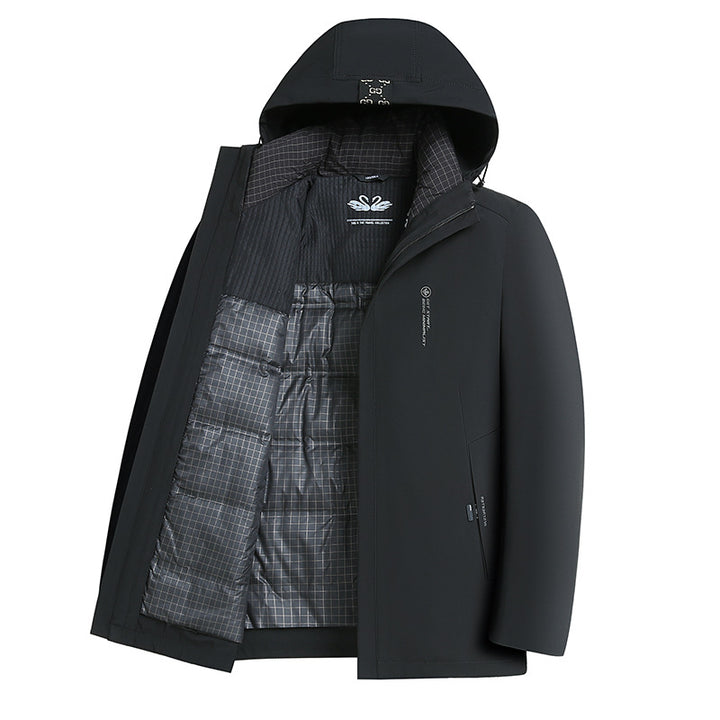 Herren Wasserabweisende Softshell-Manteljacke mit Thermofutter und Kapuze Echo Archiv
