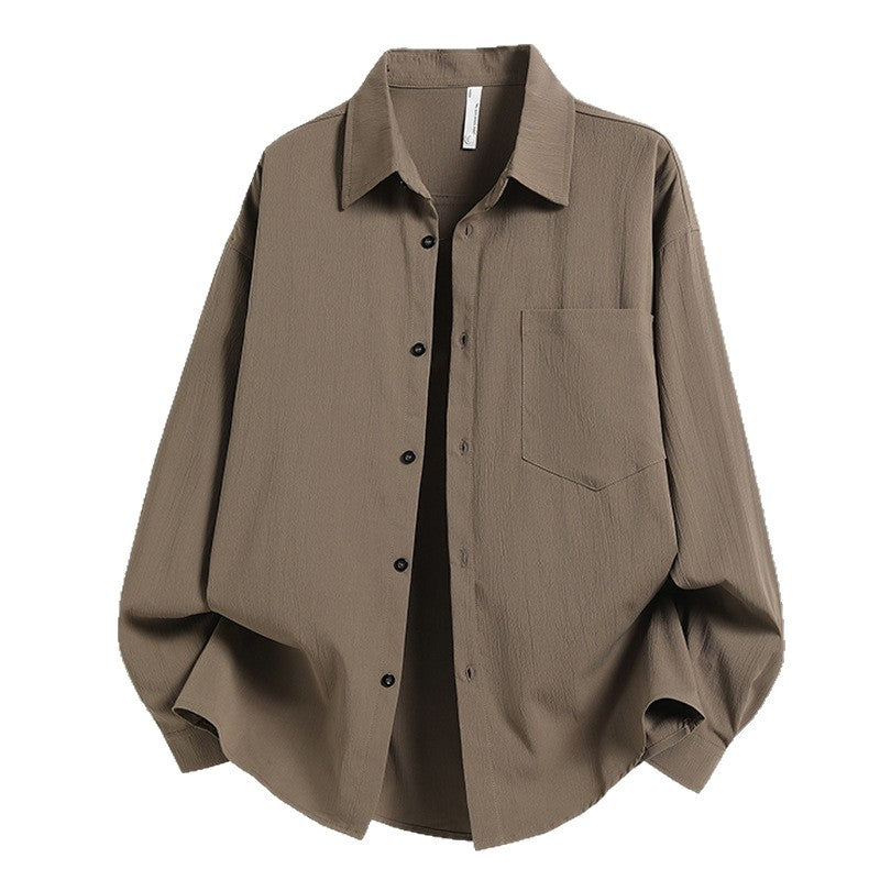 Herren Lässiges Overshirt mit praktischer Brusttasche und modernem Schnitt Echoarchiv