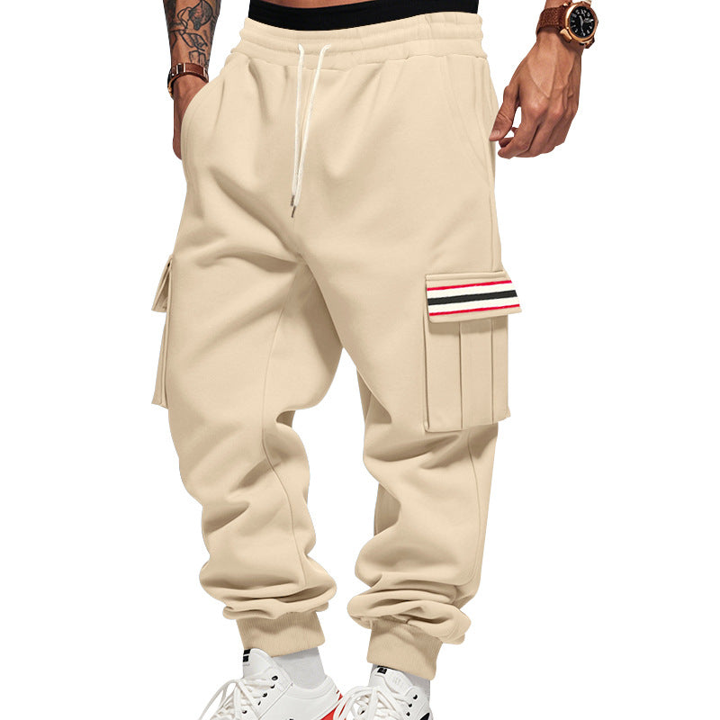 Herren Cargo-Jogginghose mit Mehrfachtaschen und Kordelzug Echoarchiv