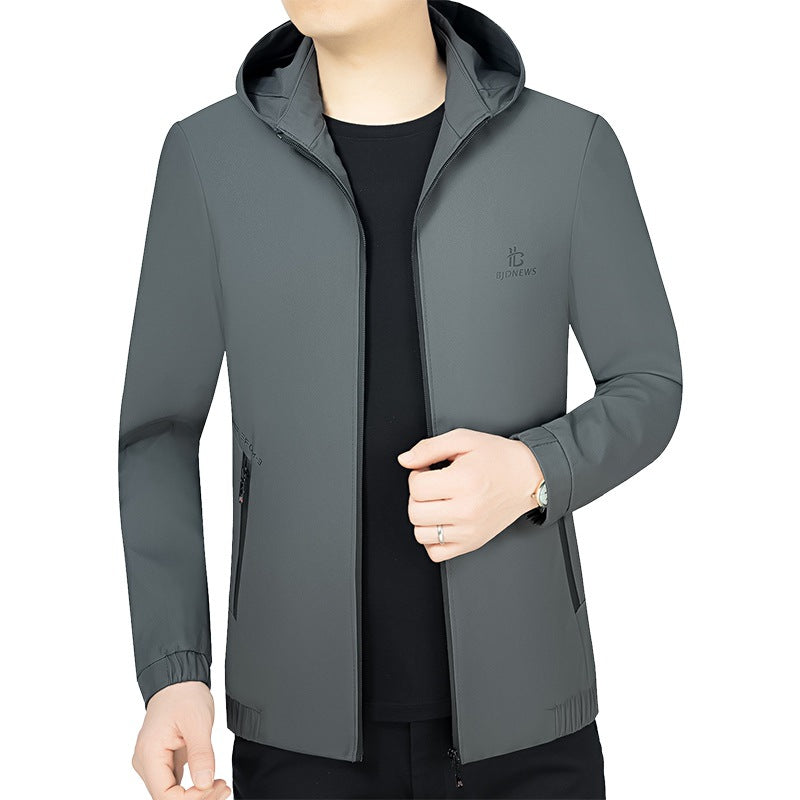 Herren Sportjacke mit Kapuze und Taschen Echoarchiv
