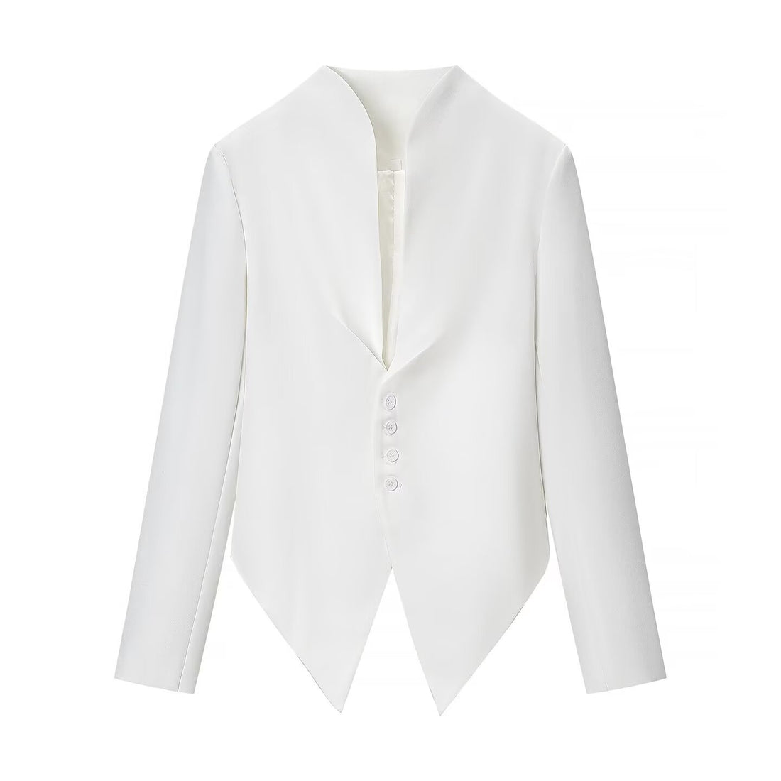 Damen Taillierter Blazer mit spitz zulaufendem Schößchen und Stehkragen Echo Archiv