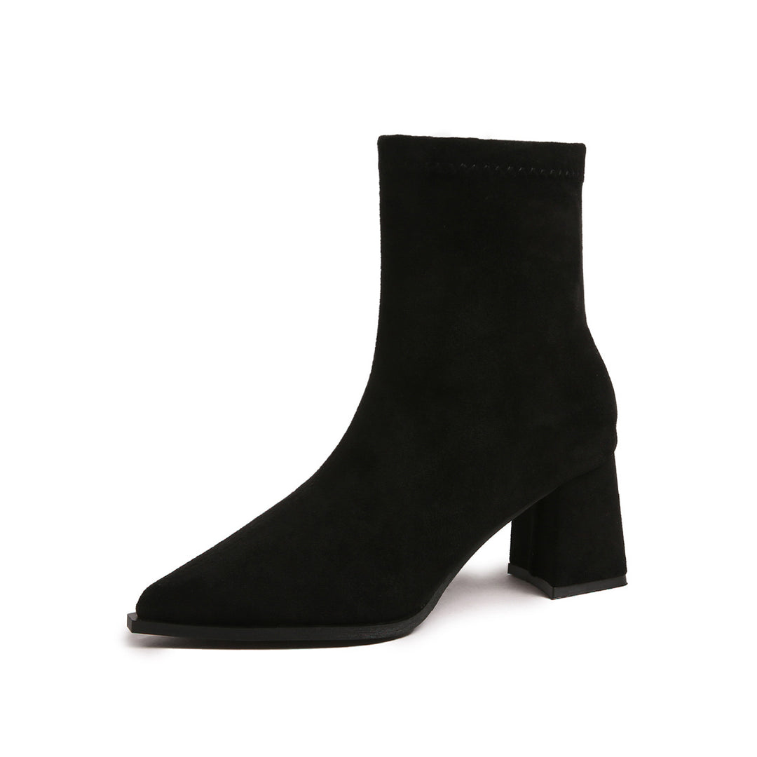 Damen Elegante und modische Stiefeletten mit blockierendem Absatz Echo Archiv