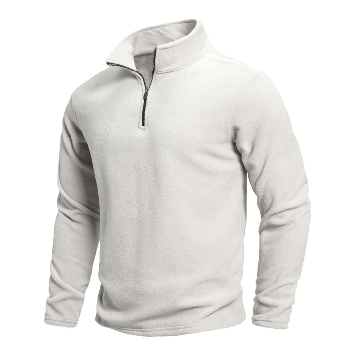Herren Fleece-Pullover mit hoher Kragenverstellbarkeit und funktionalem Reißverschluss Echoarchiv