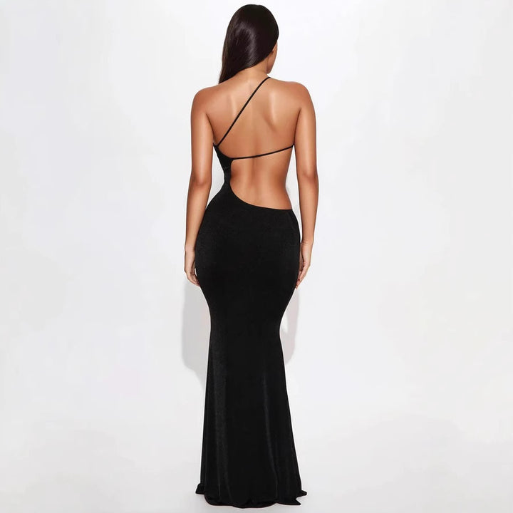 Damen figurbetontes Maxikleid mit tiefem Ausschnitt und Cut-Out-Details Echo Archiv