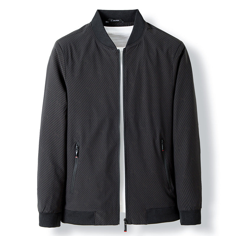 Herren leichte Freizeitjacke mit sportlichem Schnitt und elastischen Bündchen Echoarchiv