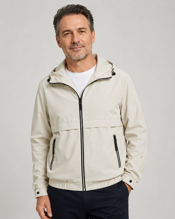 Herren Leichte Regenjacke mit verstellbarer Kapuze Echo Archiv