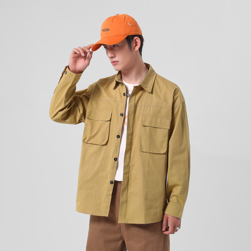 Herren robustes Utility-Hemd mit großen Taschen Echoarchiv
