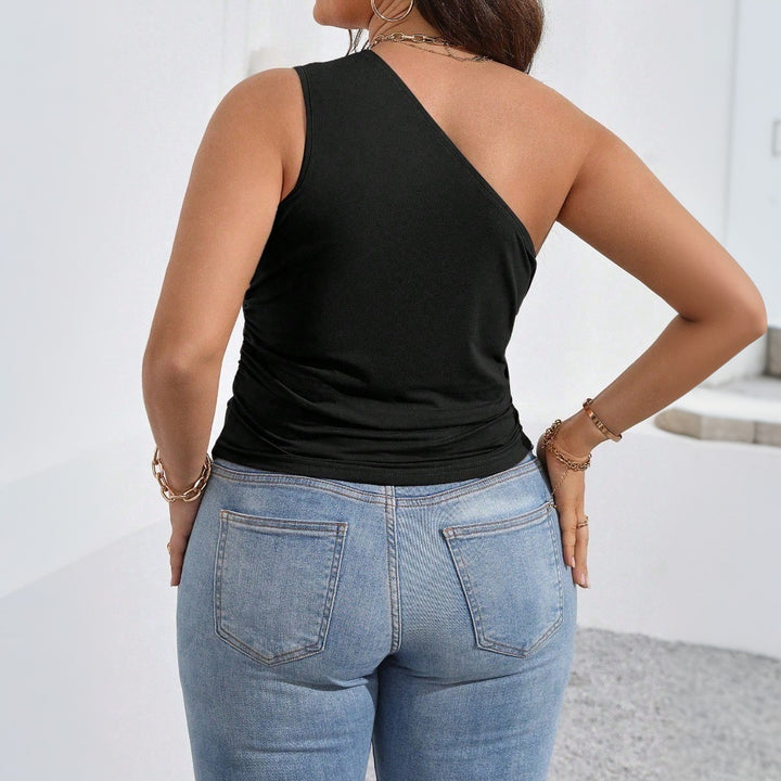 Damen asymmetrisches Top mit lässigem Schnitt Echo Archiv