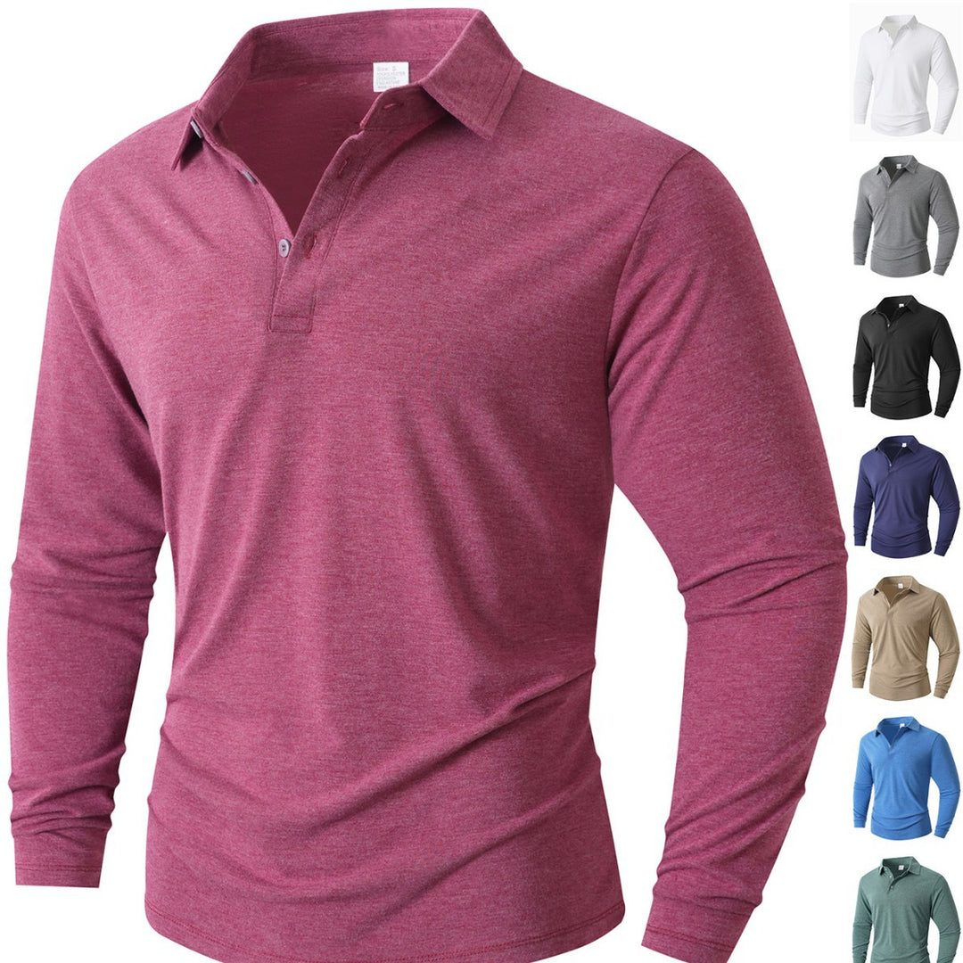 Herren Langarm Poloshirt mit modernem Schnitt Echoarchiv