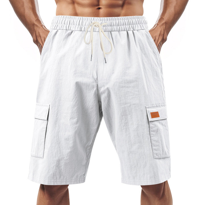 Herren praktische Cargo-Shorts mit elastischem Bund und seitlichen Taschen Echoarchiv