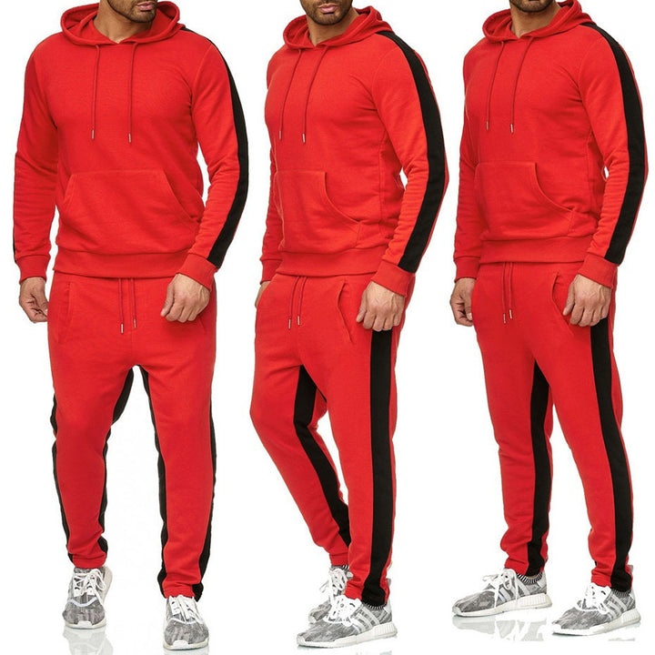 Herren Sportliches Hoodie und Jogginghose-Set Echoarchiv