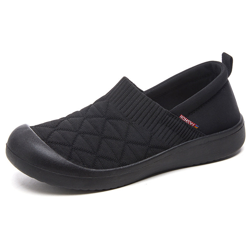 Damen nan atmungsaktiver gestrickter Slip-On Komfort-Halbschuh mit elastischem Schaft und stoßdämpfender EVA-Sohle Echo Archiv