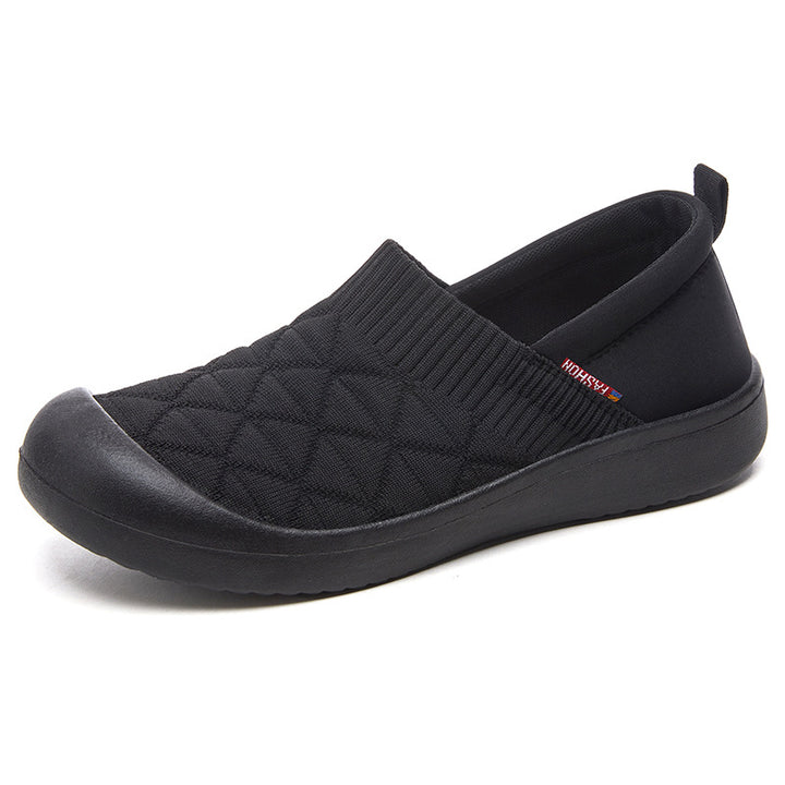 Damen nan gesteppter Komfort-Slipper mit elastischem Sockenkragen und rutschfester Leichtlaufsohle Echo Archiv
