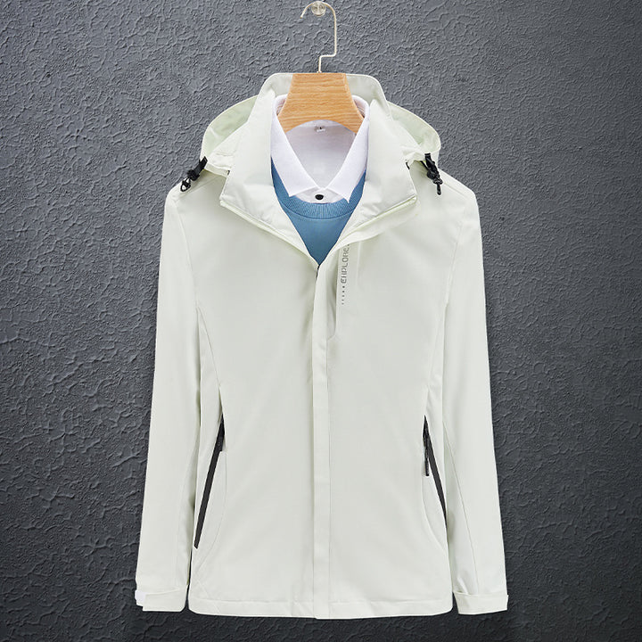 Herren Leichte Softshell-Funktionsjacke mit atmungsaktivem Meshfutter und verstellbarer Kapuze Echoarchiv